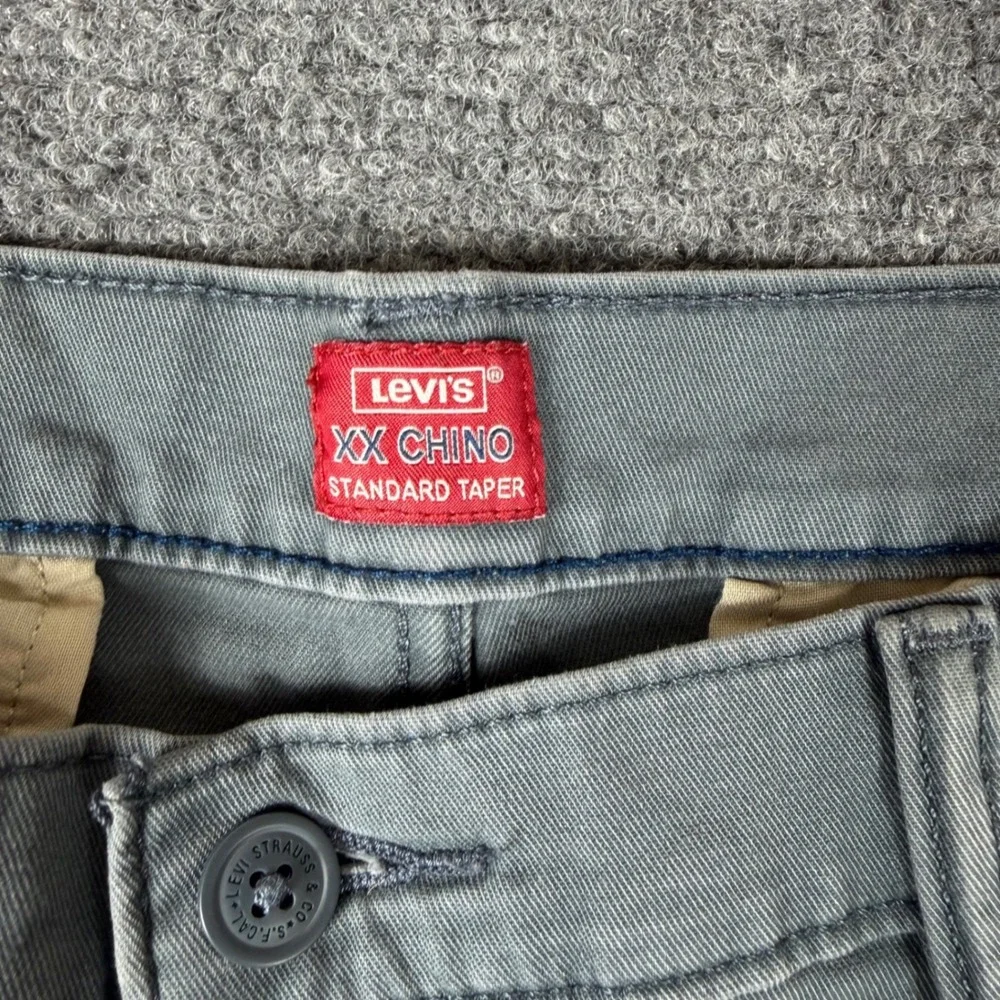 Levis XX Chino Standard Taper Gray Pants Mens W32 L30